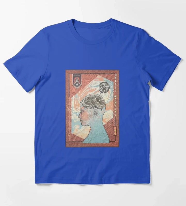 Monkeys Brain T-Shirt Blue