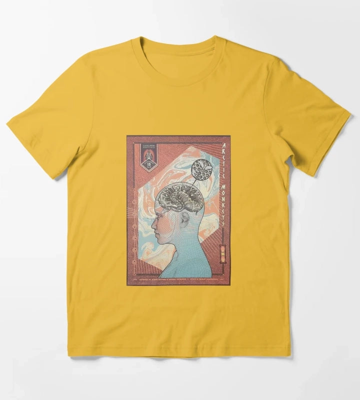 Monkeys Brain T-Shirt Yellow