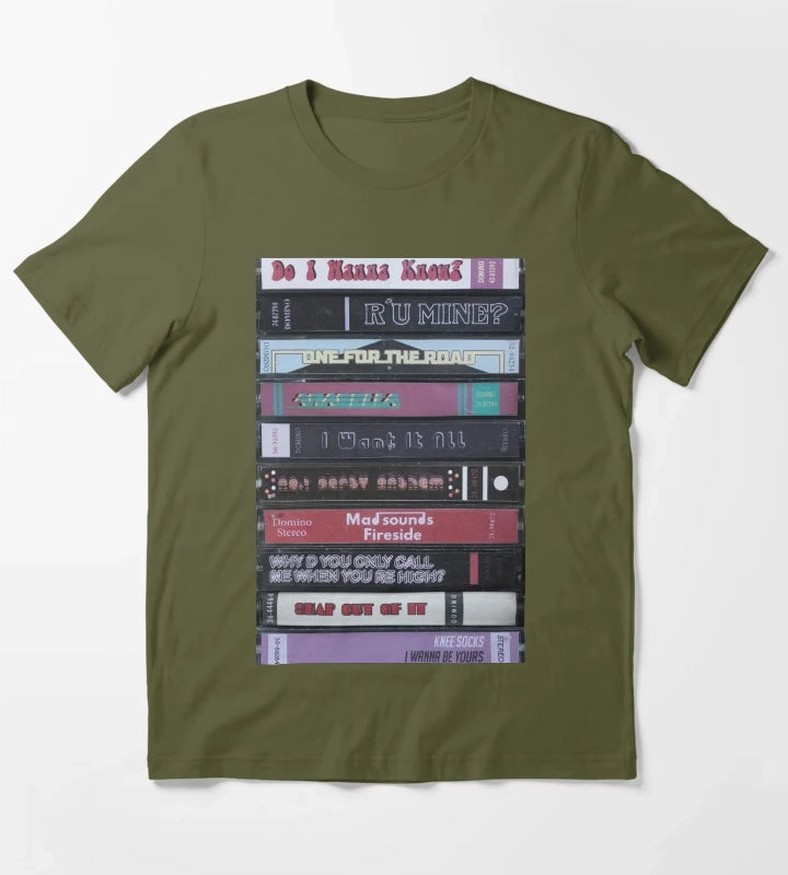 Monkeys Discography T-Shirt Olive Green