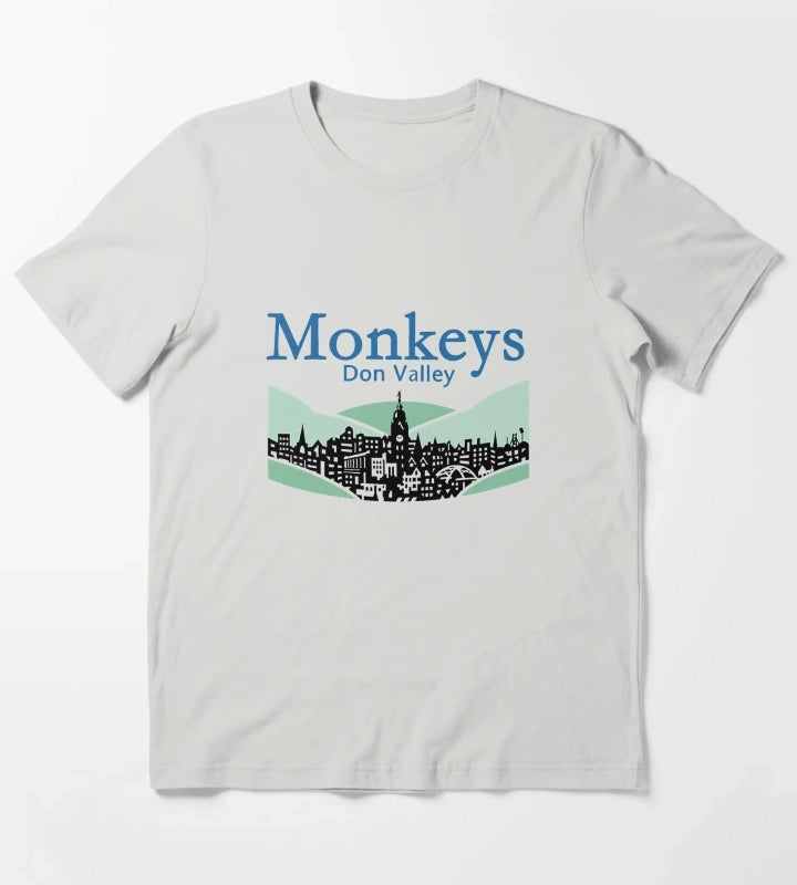 Monkeys Don Valley Bowl T-Shirt Light Grey