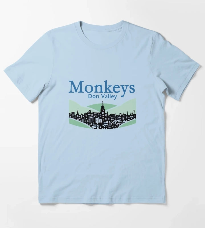 Monkeys Don Valley Bowl T-Shirt Sky Blue