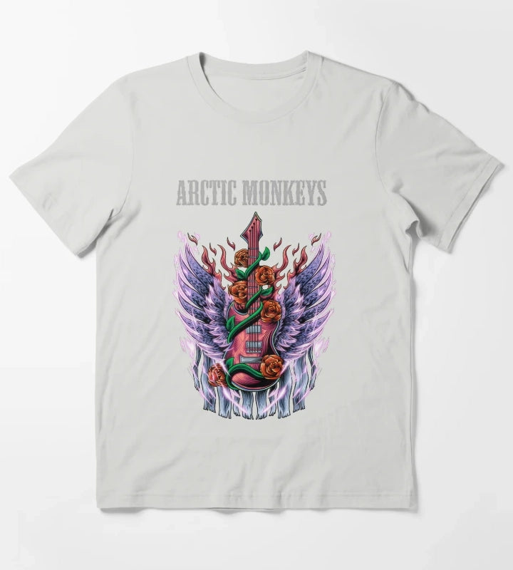 Monkeys From Arctic Band Fan Art 32 T-Shirt Light Grey