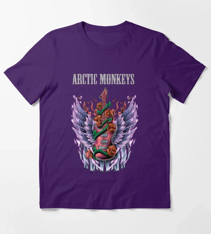 Monkeys From Arctic Band Fan Art 32 T-Shirt Purple