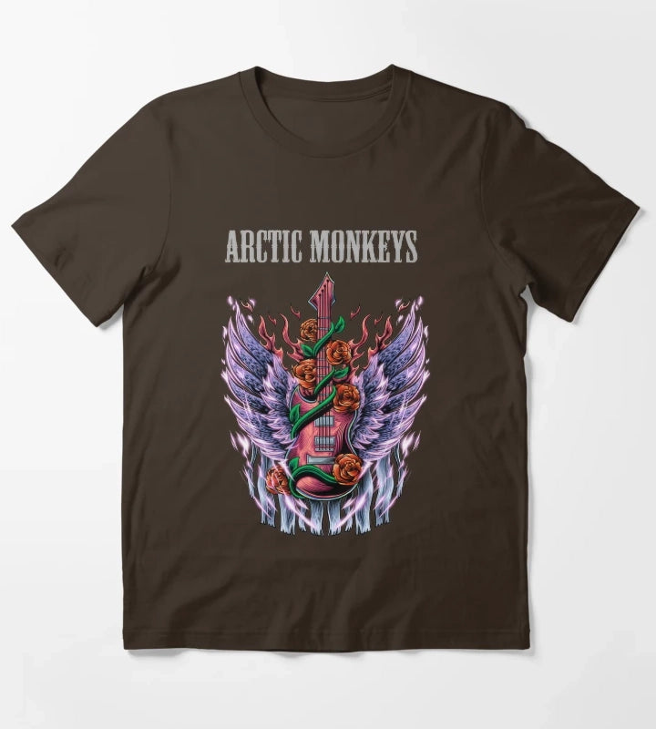 Monkeys From Arctic Band Fan Art 32 T-Shirt Brown