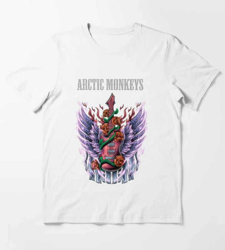 Monkeys From Arctic Band Fan Art 32 T-Shirt White