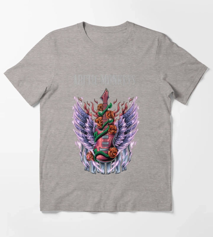 Monkeys From Arctic Band Fan Art 32 T-Shirt Heather Grey