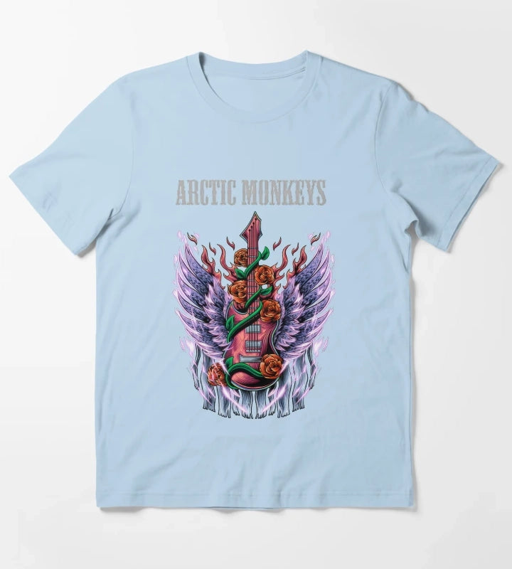 Monkeys From Arctic Band Fan Art 32 T-Shirt Sky Blue