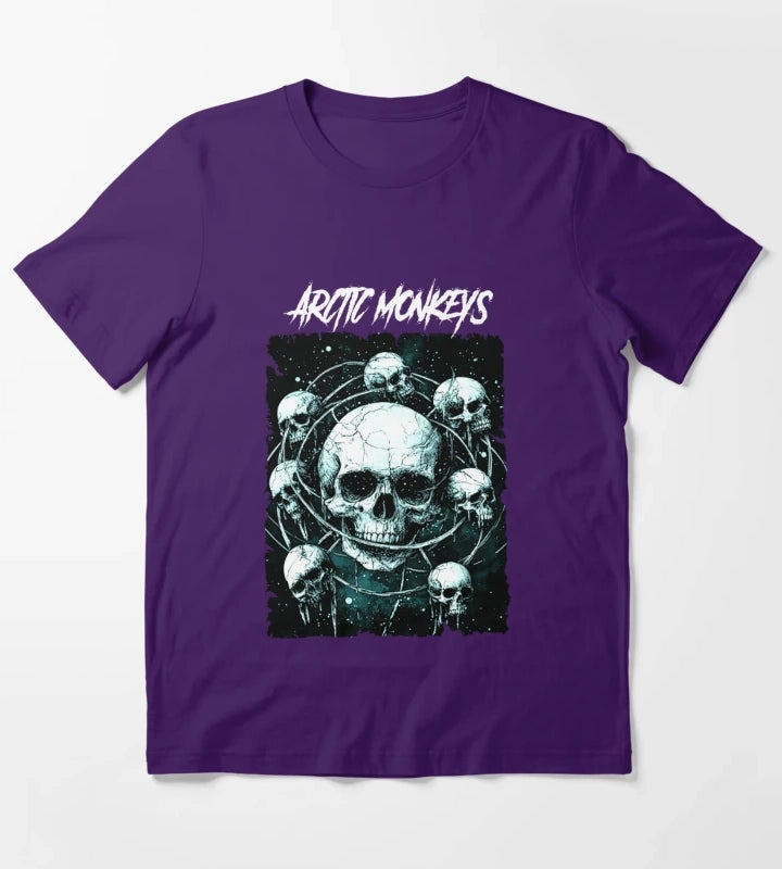 Monkeys From Arctic Band Fan Art T-Shirt Purple