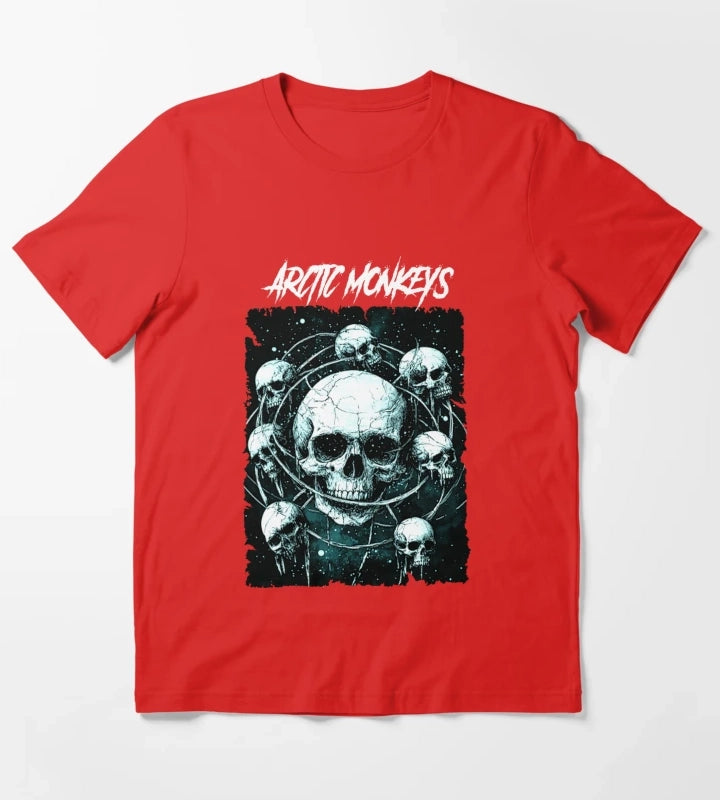 Monkeys From Arctic Band Fan Art T-Shirt Red
