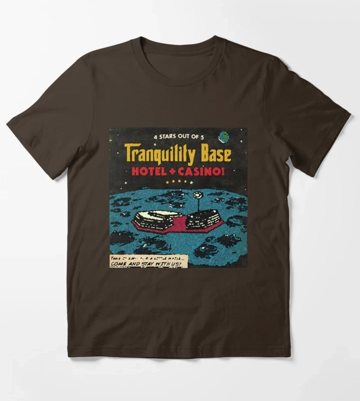 Monkeys Tranquility Base T-Shirt Brown