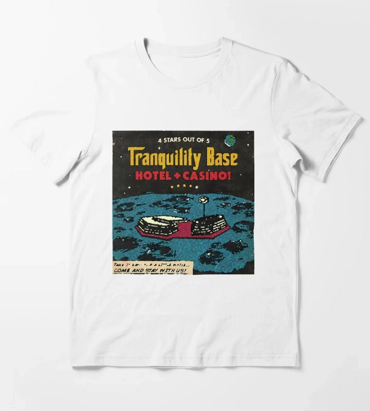 Monkeys Tranquility Base T-Shirt White