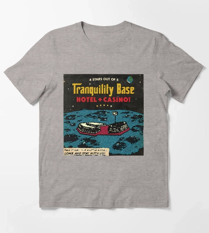 Monkeys Tranquility Base T-Shirt Heather Grey
