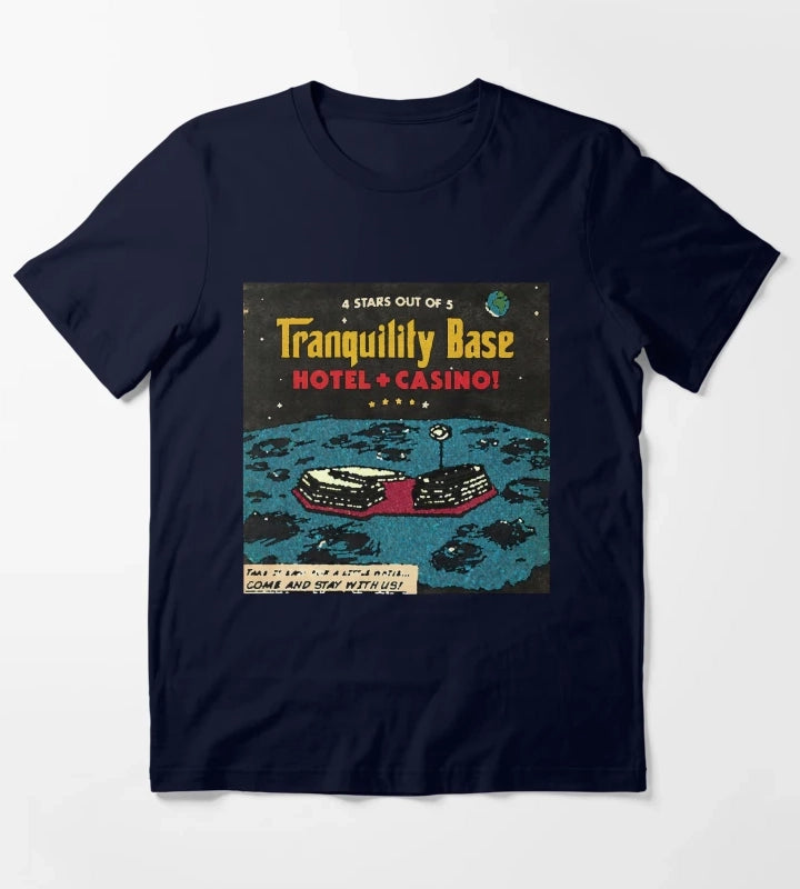 Monkeys Tranquility Base T-Shirt Navy