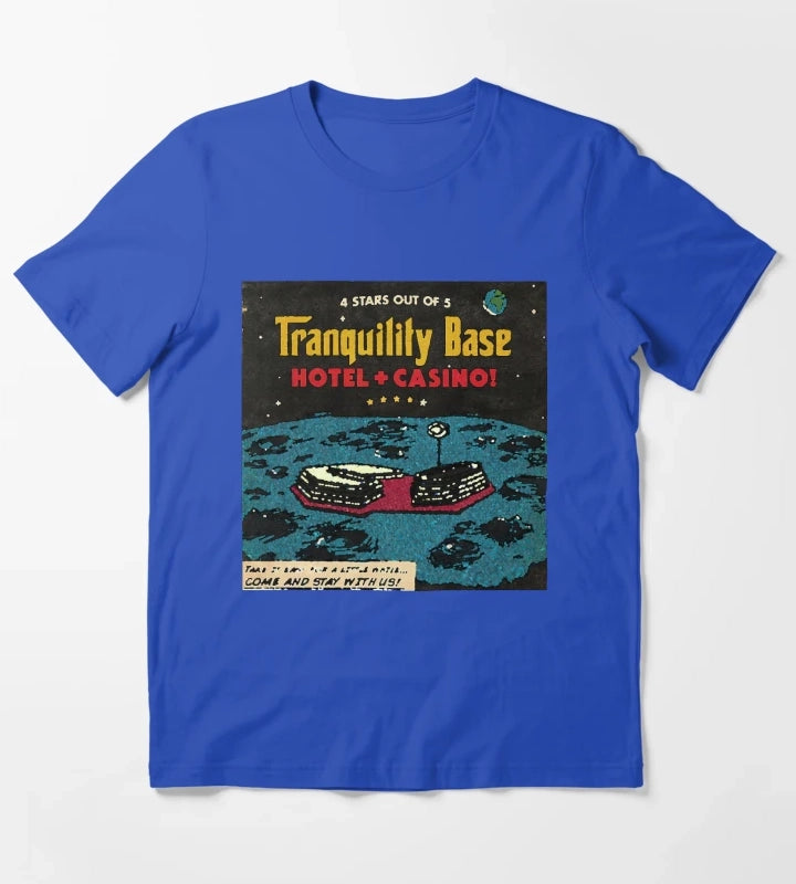 Monkeys Tranquility Base T-Shirt Blue