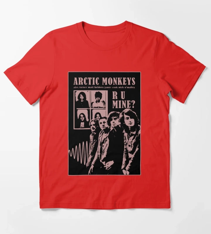 Monkeys indie tribute T-Shirt Red
