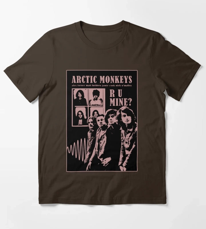 Monkeys indie tribute T-Shirt Brown