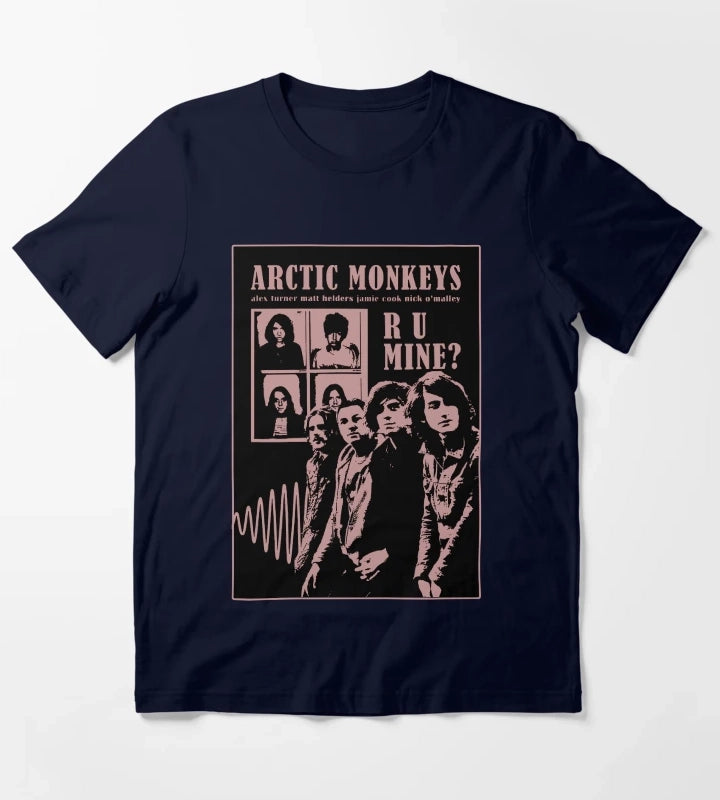 Monkeys indie tribute T-Shirt Navy