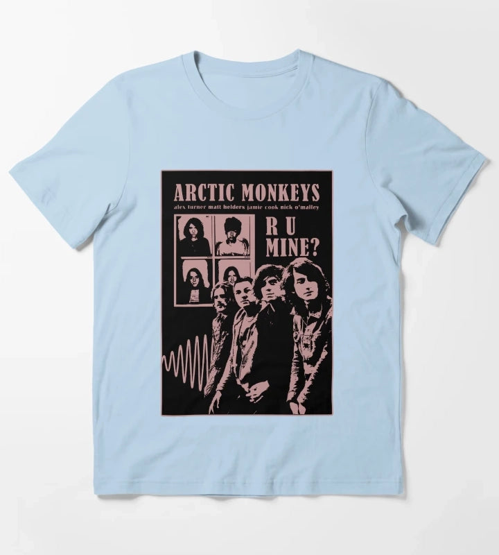 Monkeys indie tribute T-Shirt Sky Blue