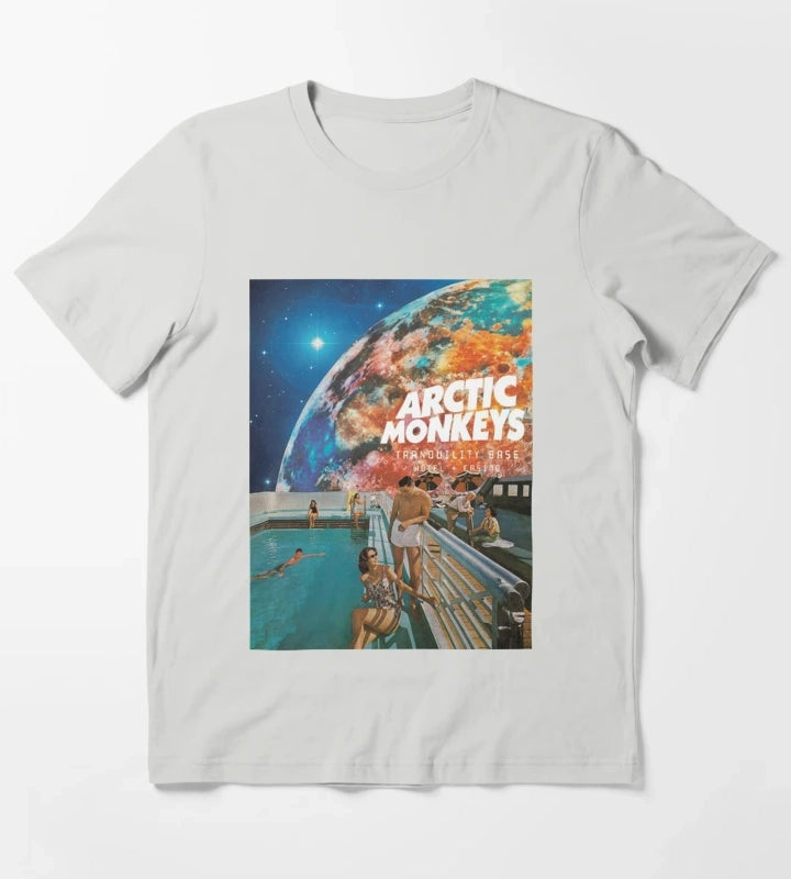 Monkeys of the pool world T-Shirt Light Grey