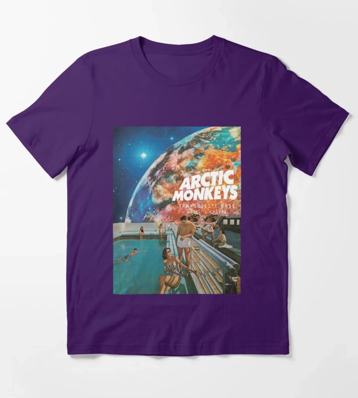 Monkeys of the pool world T-Shirt Purple