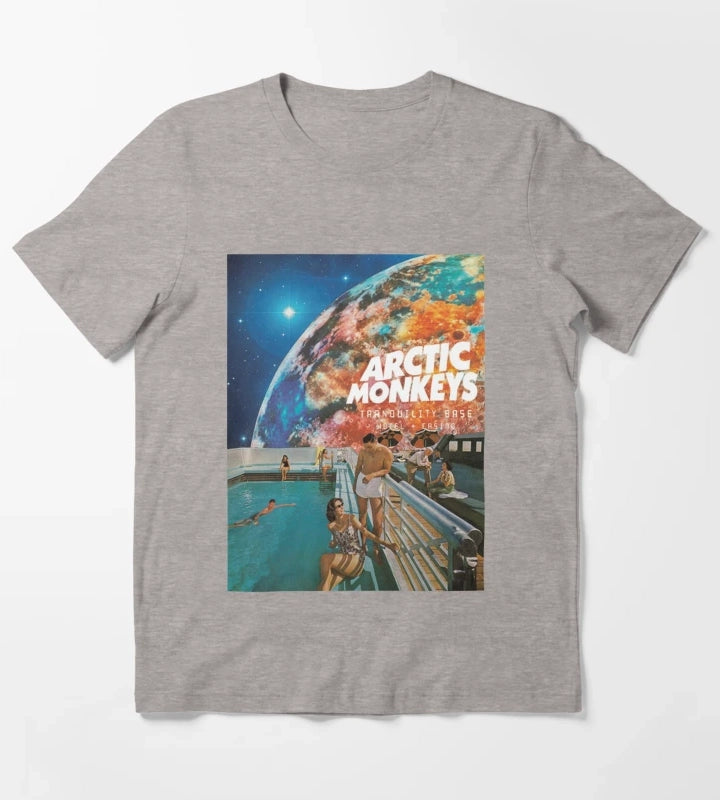 Monkeys of the pool world T-Shirt Heather Grey