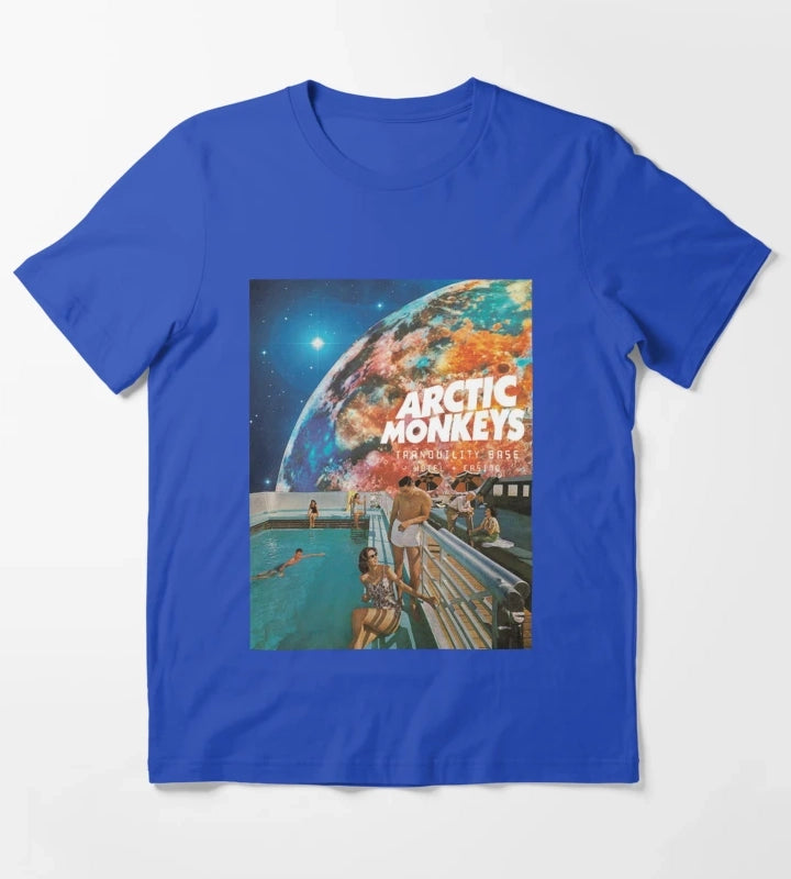 Monkeys of the pool world T-Shirt Blue