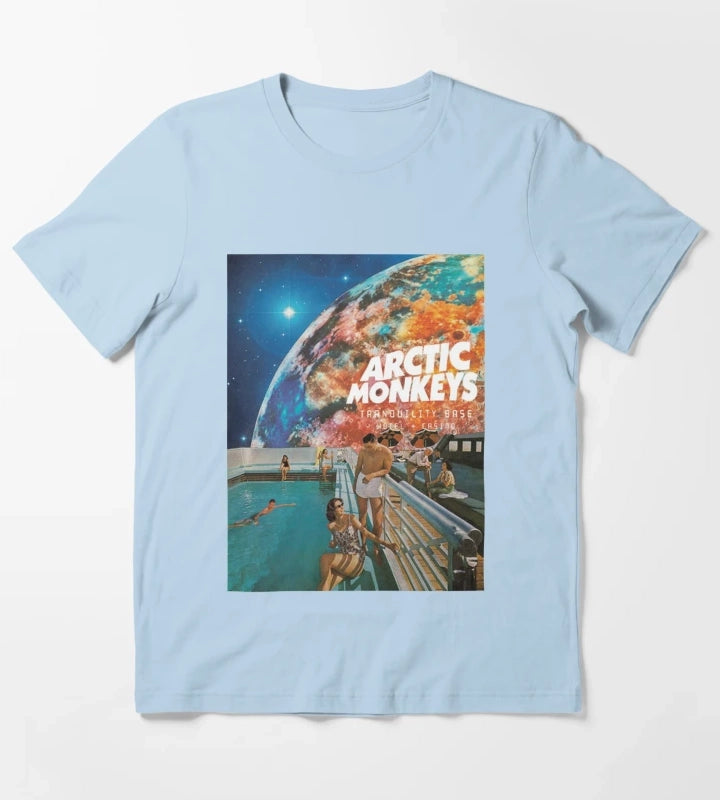 Monkeys of the pool world T-Shirt Sky Blue