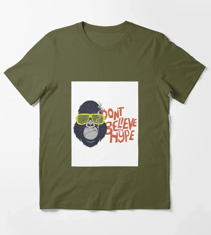 Monkeys style T-Shirt Olive Green