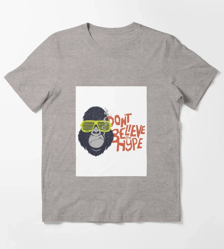 Monkeys style T-Shirt Heather Grey