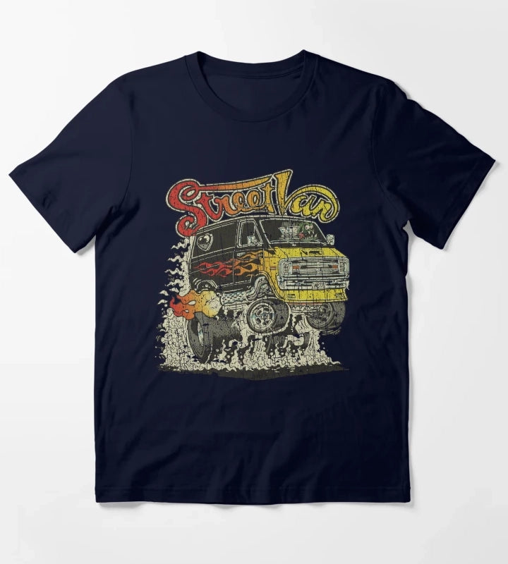 Monster Street Van 1976 T-Shirt Navy