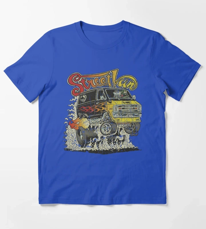 Monster Street Van 1976 T-Shirt Blue