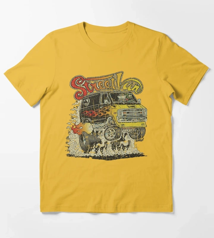 Monster Street Van 1976 T-Shirt Yellow