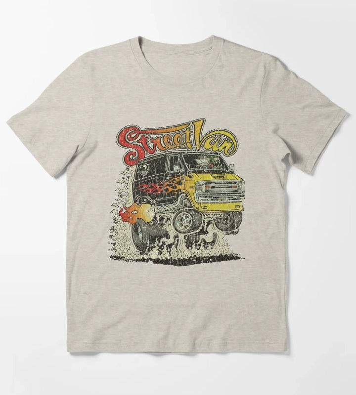 Monster Street Van 1976 T-Shirt Cream