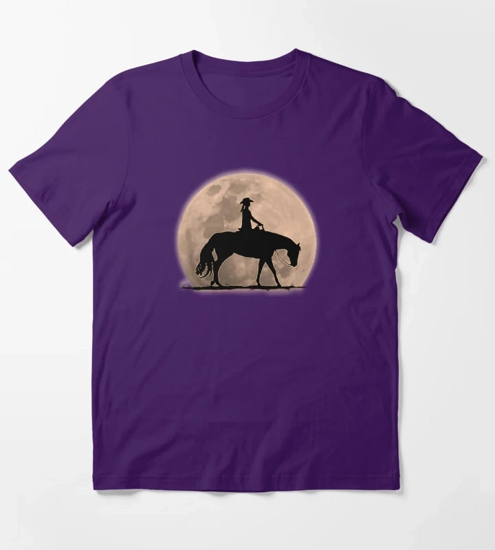 Moonlight Cowgirl T-Shirt Purple