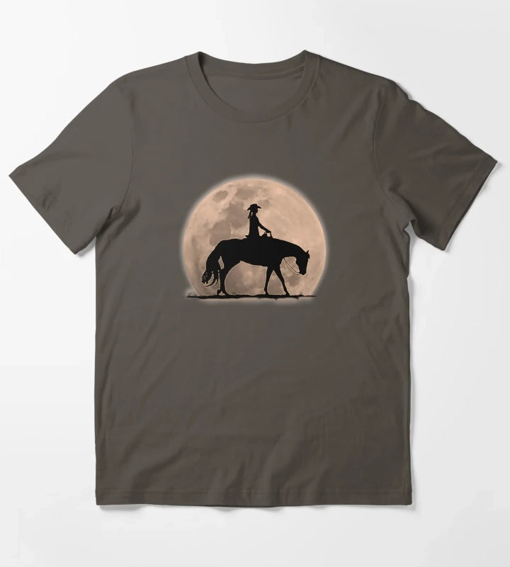 Moonlight Cowgirl T-Shirt Dark Grey