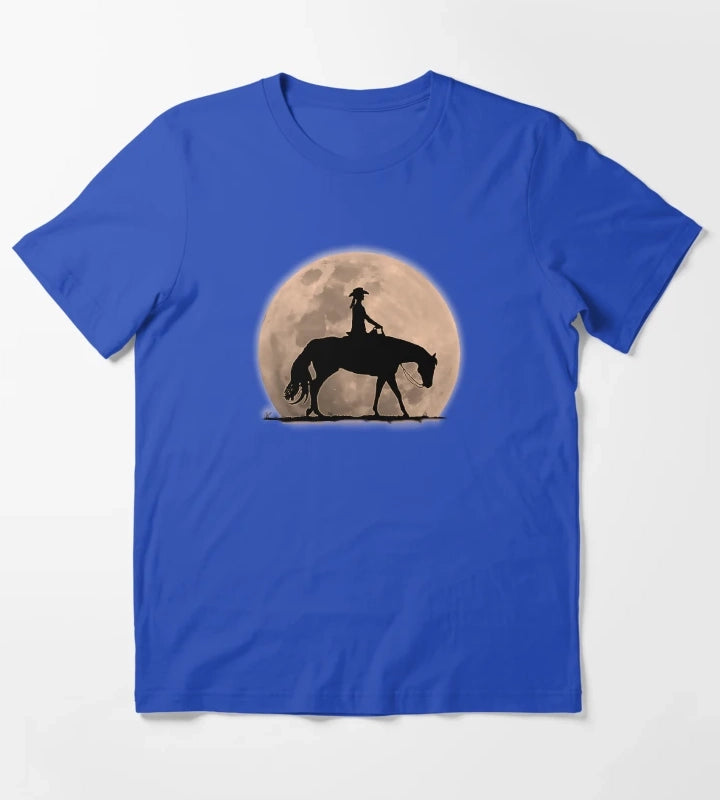 Moonlight Cowgirl T-Shirt Blue