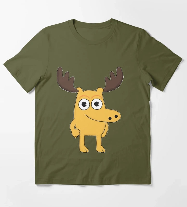 Moose T-Shirt Olive Green