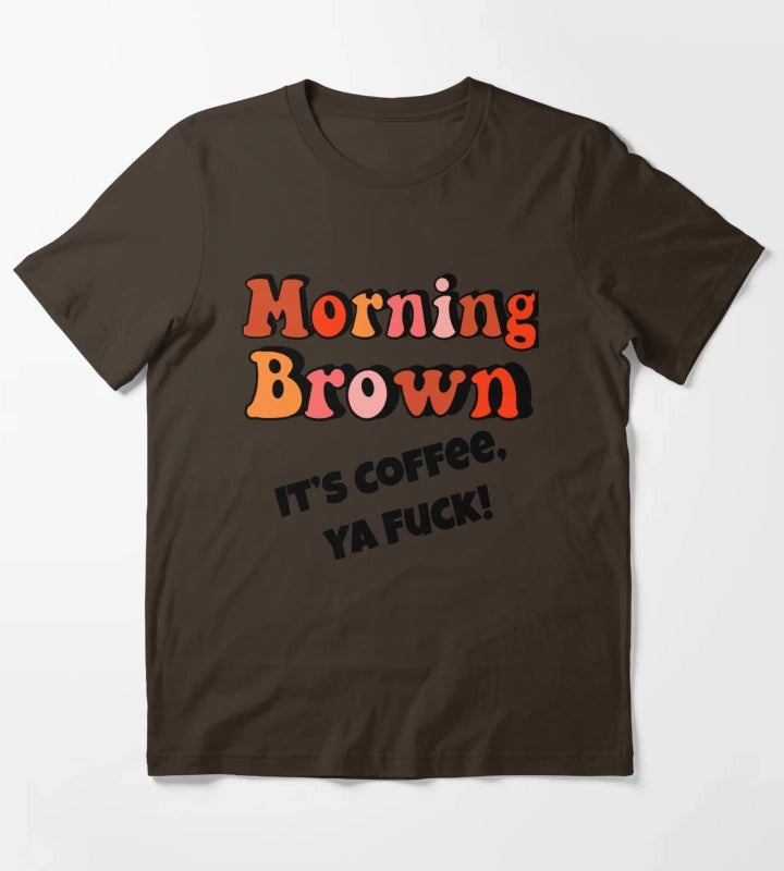 Morning Brown Aunty Donna Fitted T-Shirt Brown
