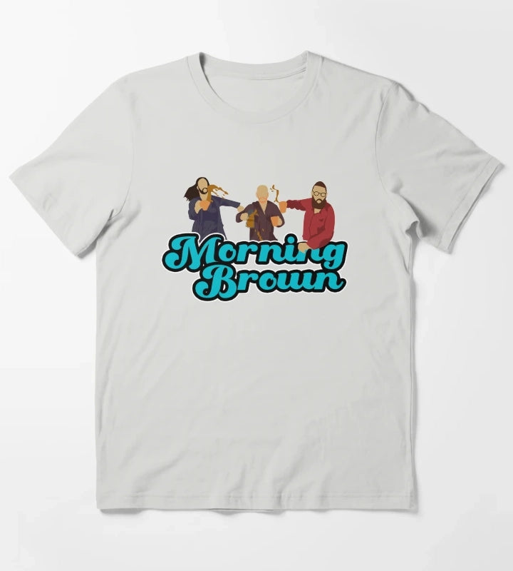 Morning Brown T-Shirt Light Grey
