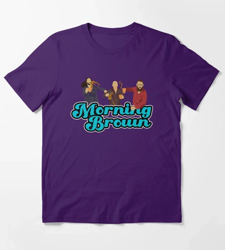Morning Brown T-Shirt Purple