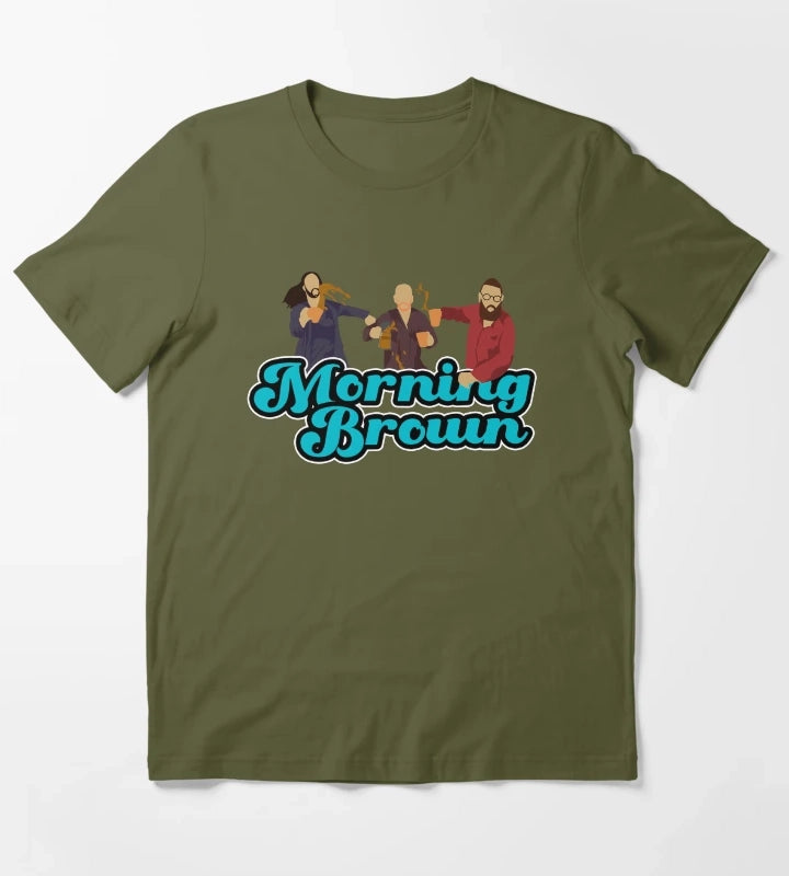 Morning Brown T-Shirt Olive Green