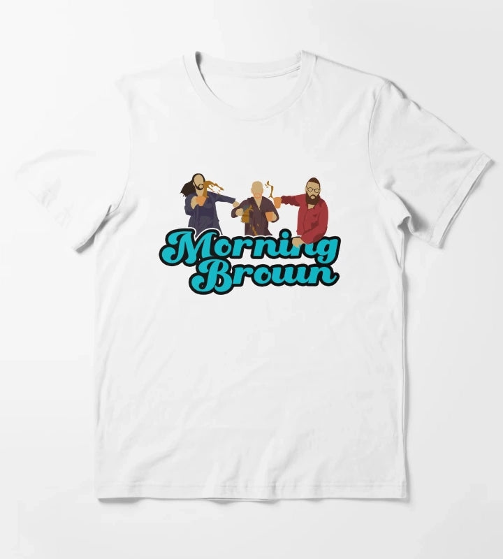 Morning Brown T-Shirt White