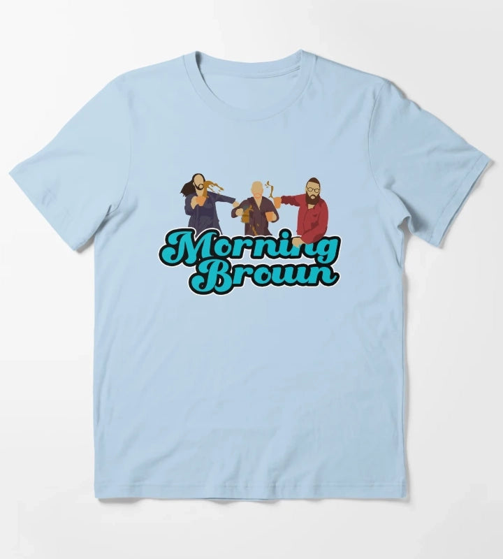 Morning Brown T-Shirt Sky Blue