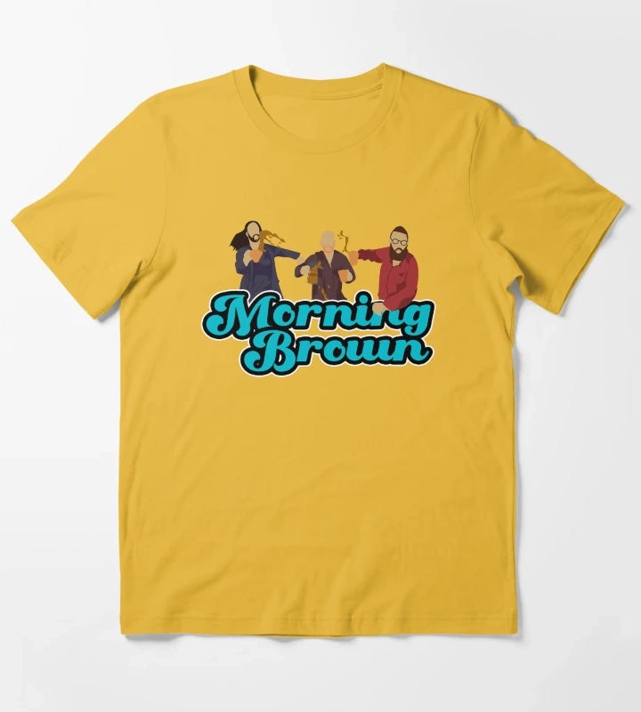 Morning Brown T-Shirt Yellow