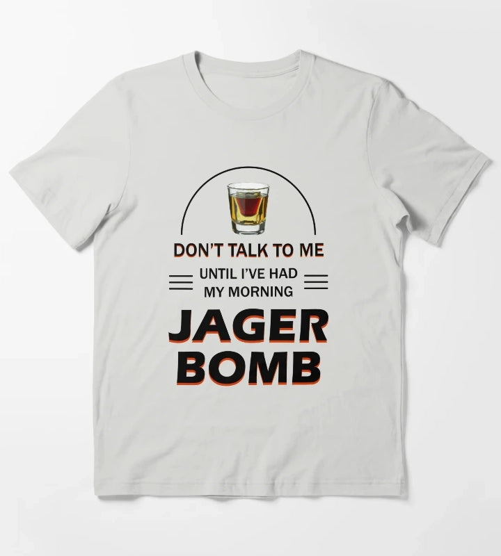 Morning Jager Bomb T-Shirt Light Grey