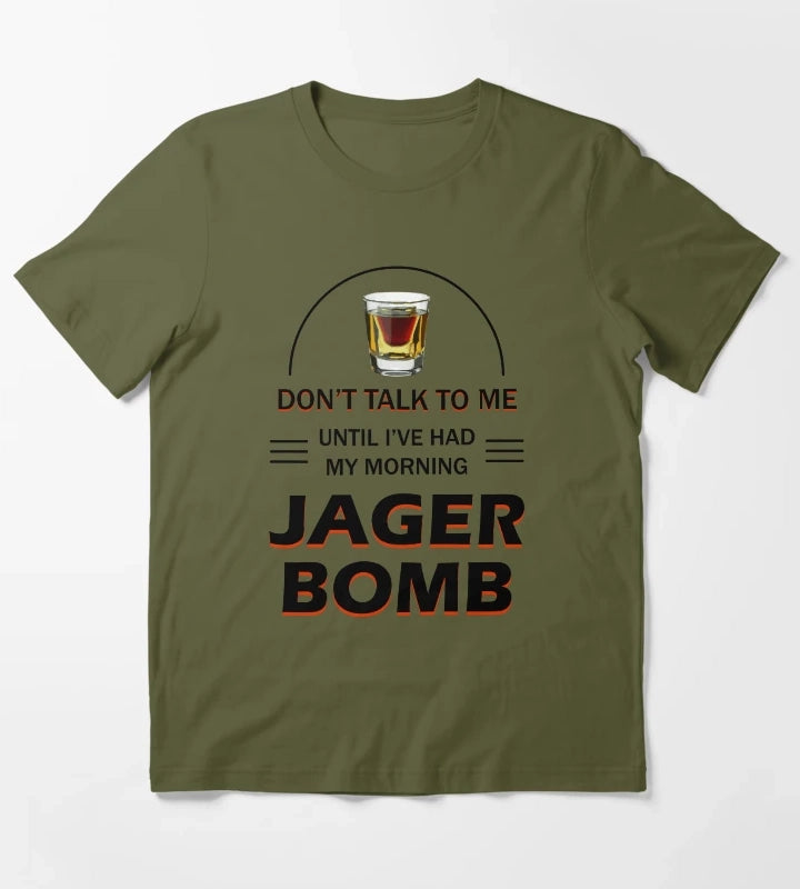 Morning Jager Bomb T-Shirt Olive Green
