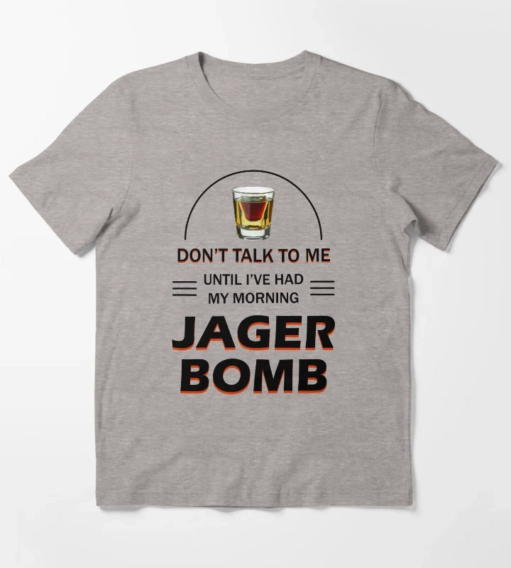 Morning Jager Bomb T-Shirt Heather Grey
