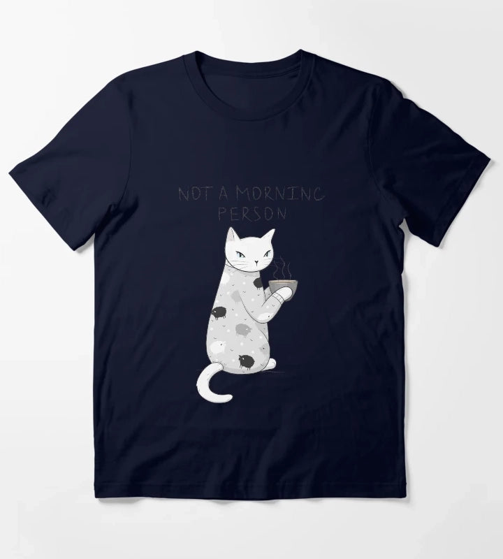 Morning Pajamas Cat T-Shirt Navy
