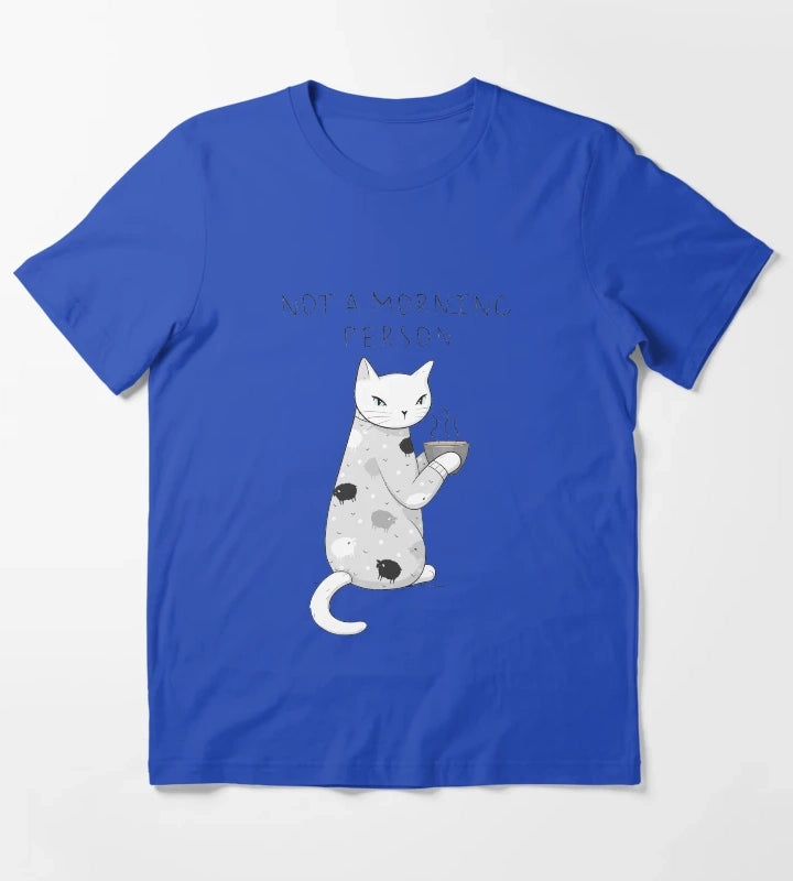 Morning Pajamas Cat T-Shirt Blue