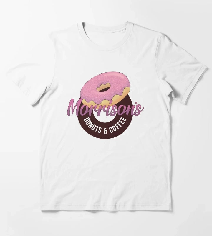 Morrisons Donuts Coffee T-Shirt White
